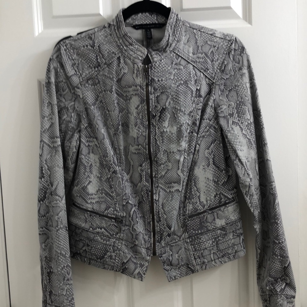 Women's Gray Snake Print Jacket
